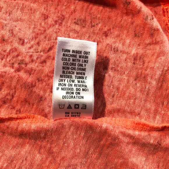 Maurices Fluorescent Peach Long Sleeve Tribal Tee - Picture 8 of 9